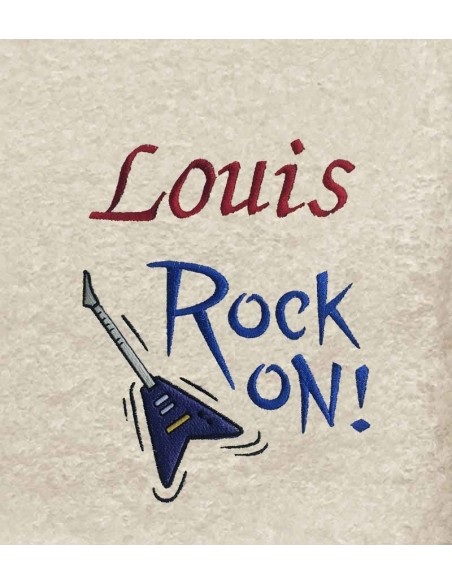 Drap de Bain Guitare 2 Personnalisé