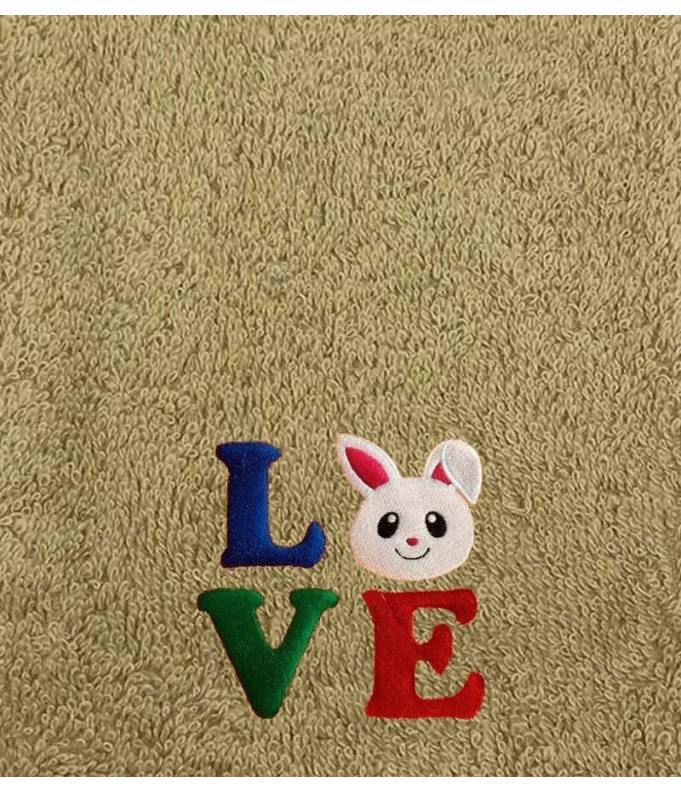 Drap de Bain Lapin 4 Personnalisé