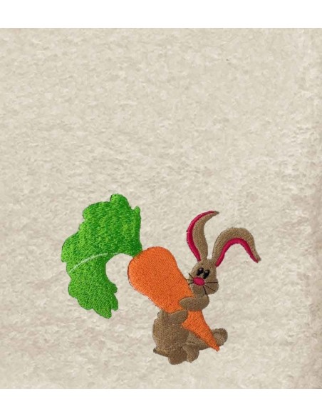 Drap de Bain Lapin 6 Personnalisé