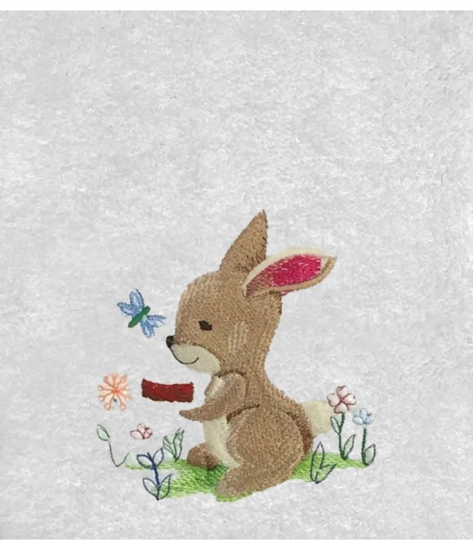 Drap de Bain Lapin 10 Personnalisé