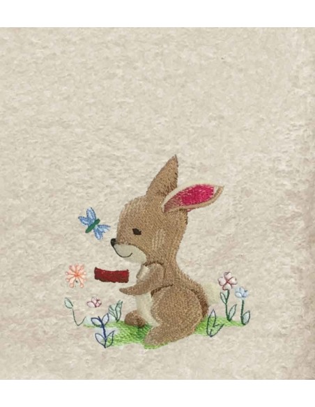 Drap de Bain Lapin 10 Personnalisé