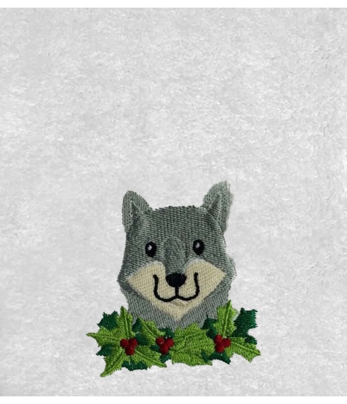 Drap de Bain Loup 6 Personnalisé