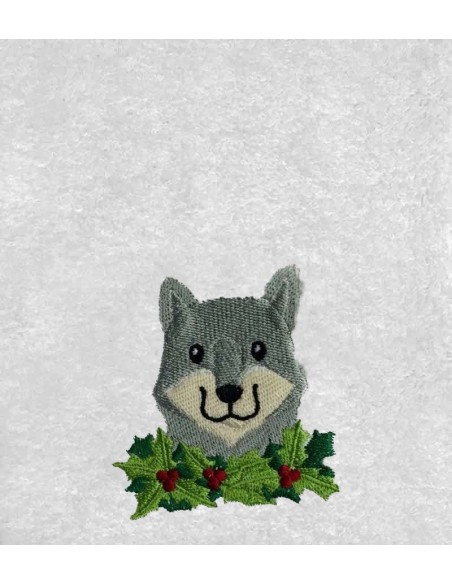 Drap de Bain Loup 6 Personnalisé