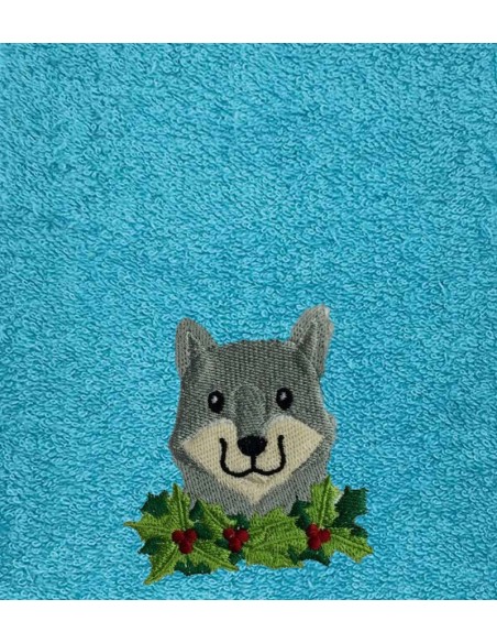 Drap de Bain Loup 6 Personnalisé