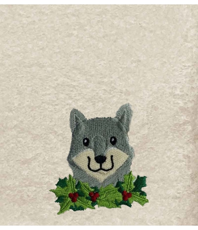 Drap de Bain Loup 6 Personnalisé