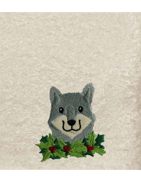 Drap de Bain Loup 6 Personnalisé