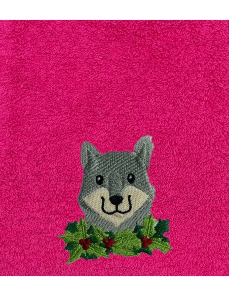 Drap de Bain Loup 6 Personnalisé