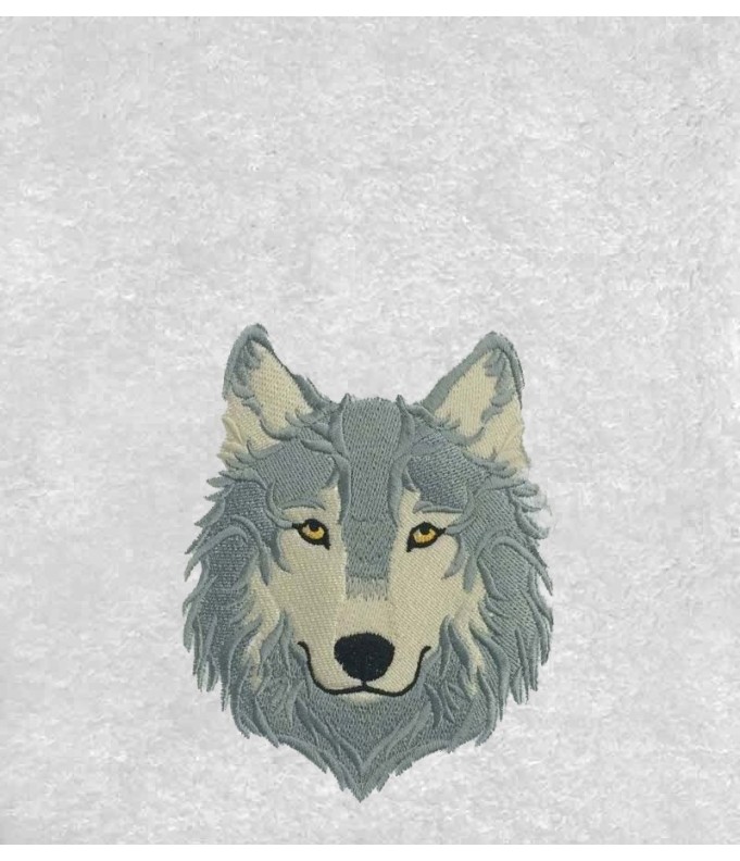 Drap de Bain Loup 8 Personnalisé