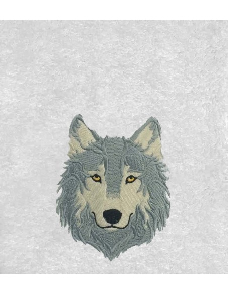 Drap de Bain Loup 8 Personnalisé
