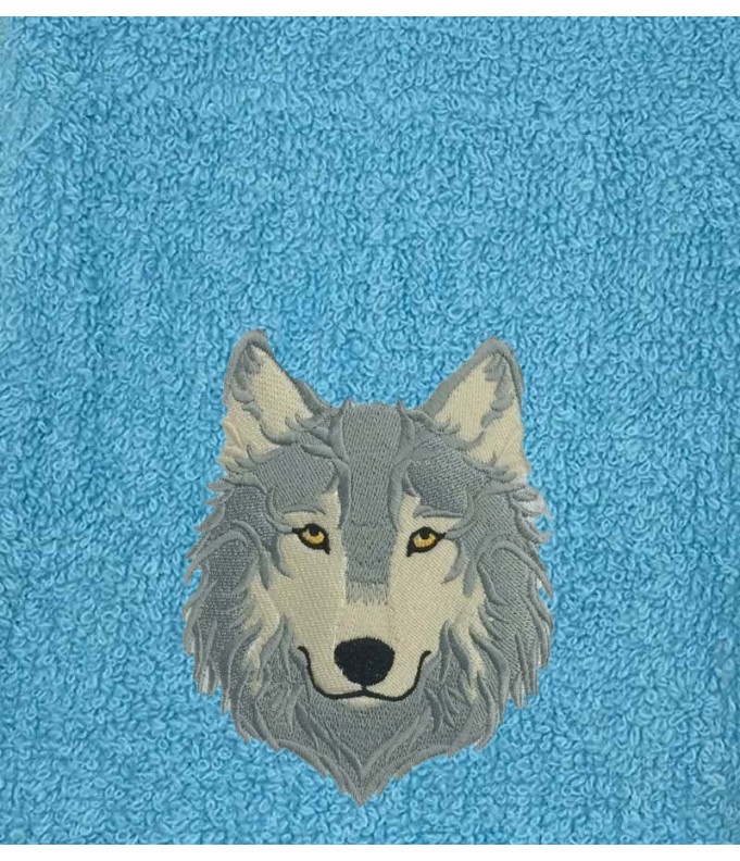 Drap de Bain Loup 8 Personnalisé