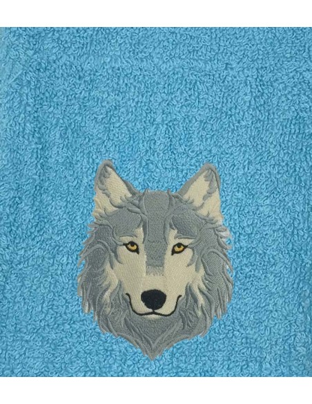Drap de Bain Loup 8 Personnalisé