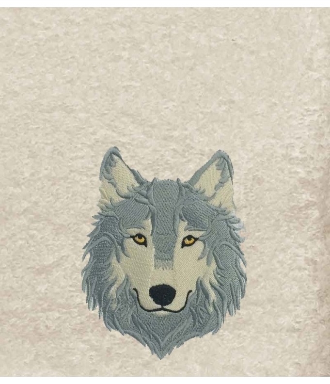 Drap de Bain Loup 8 Personnalisé