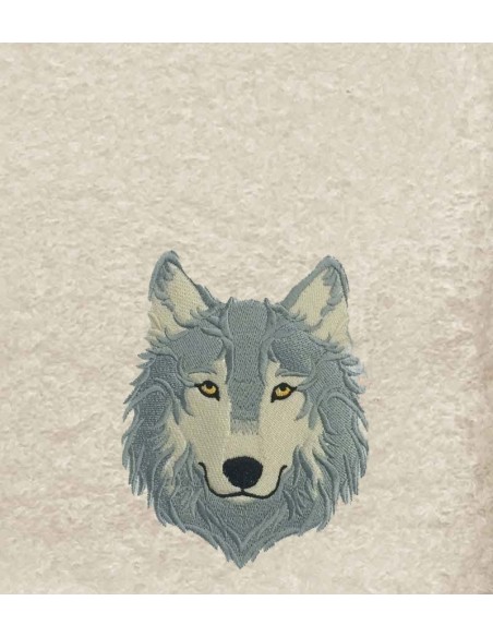 Drap de Bain Loup 8 Personnalisé