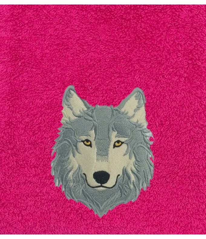 Drap de Bain Loup 8 Personnalisé