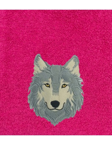 Drap de Bain Loup 8 Personnalisé