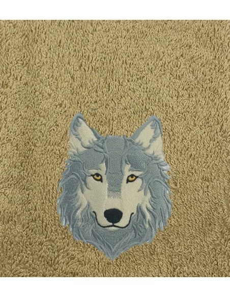 Drap de Bain Loup 8 Personnalisé