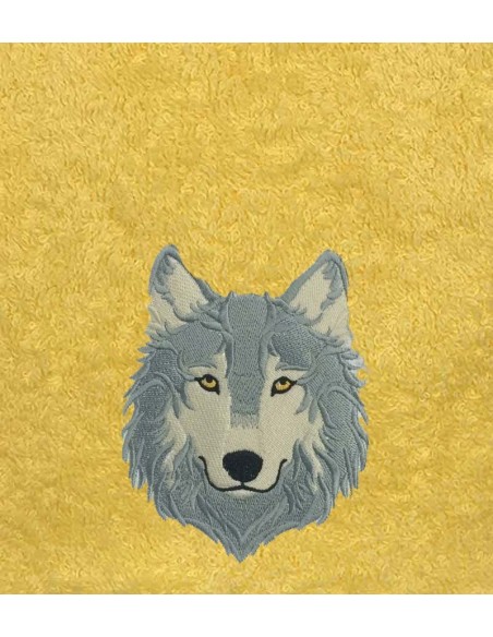 Drap de Bain Loup 8 Personnalisé