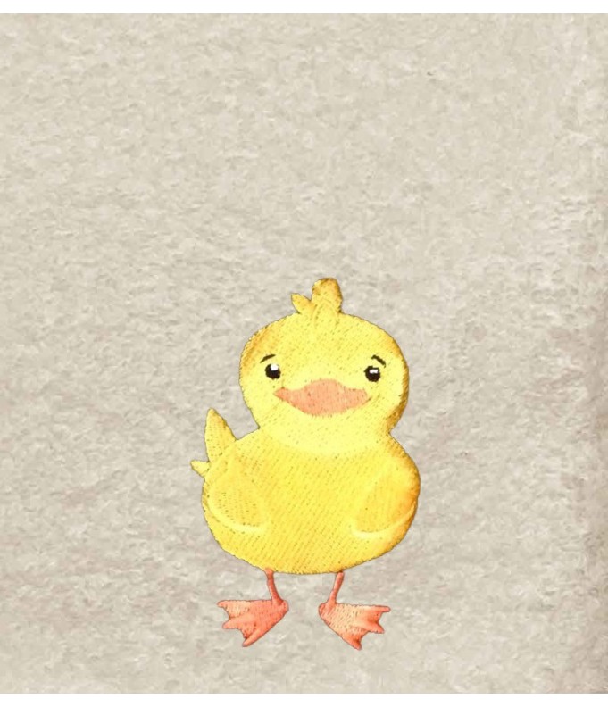 Drap de Bain Poussin Personnalisé