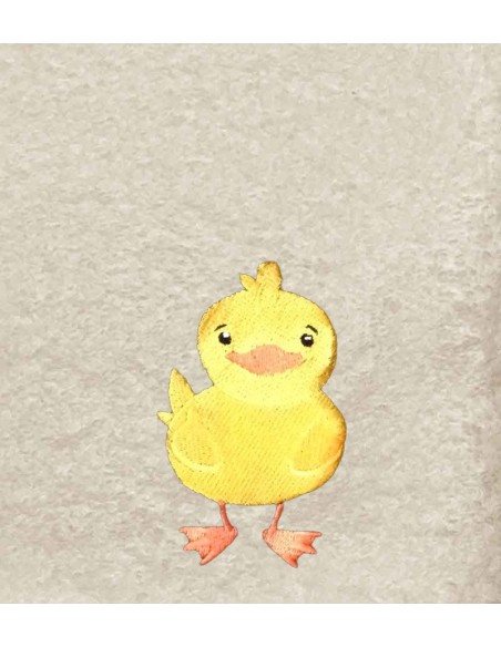 Drap de Bain Poussin Personnalisé