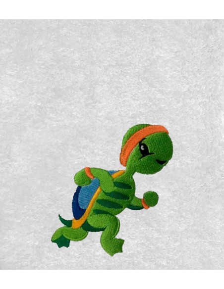 Drap de Bain Tortue Footing Personnalisé