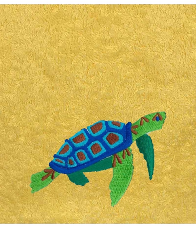 Drap de Bain Tortue 4 Personnalisé