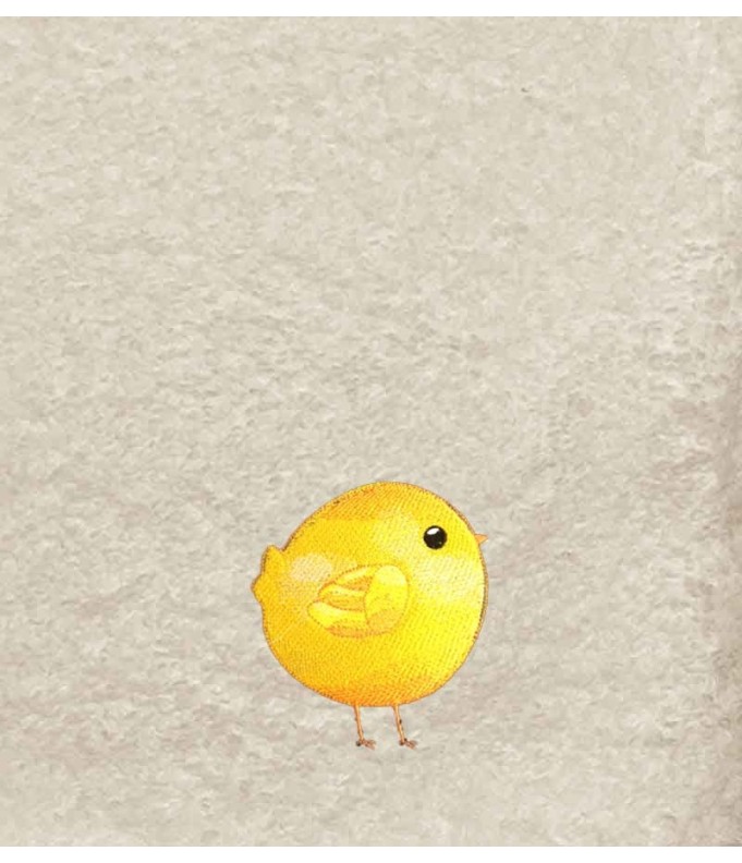 Drap de Bain Poussin 2 Personnalisé