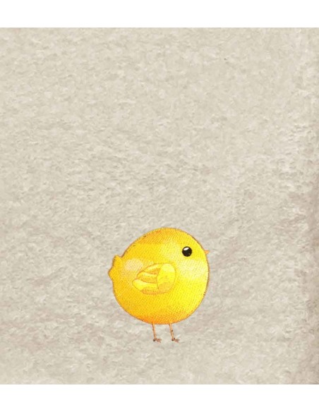 Drap de Bain Poussin 2 Personnalisé