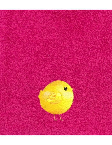 Drap de Bain Poussin 2 Personnalisé