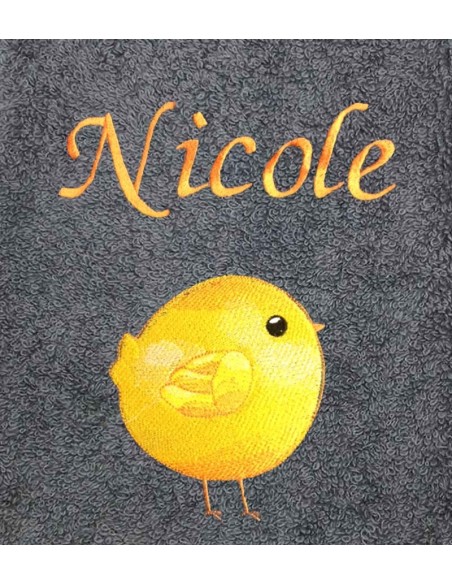 Drap de Bain Poussin 2 Personnalisé