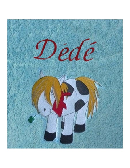 Drap de Bain Pottok Personnalisé 70X140