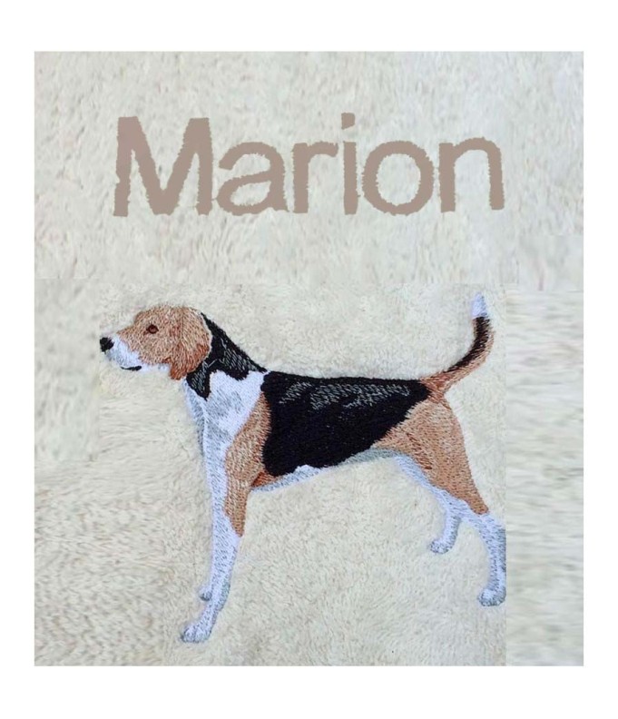 Drap de Bain Chien courant Personnalisé 70X140