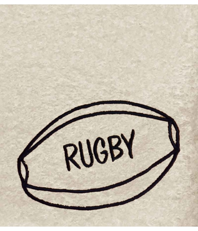 Drap de Bain  Rugby Personnalisé 70X140