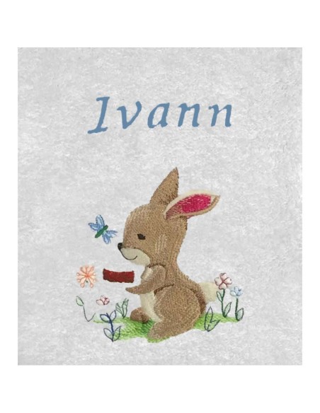 Drap de Bain Lapin 10 Personnalisé