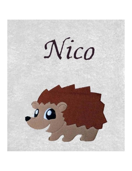 Drap de Bain Herisson 2 Personnalisé