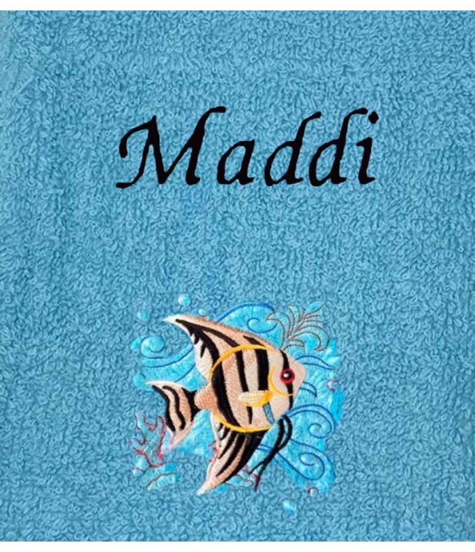 Drap de Bain Poisson 2 Personnalisé