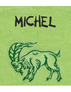 Drap de Bain Capricorne Personnalisé