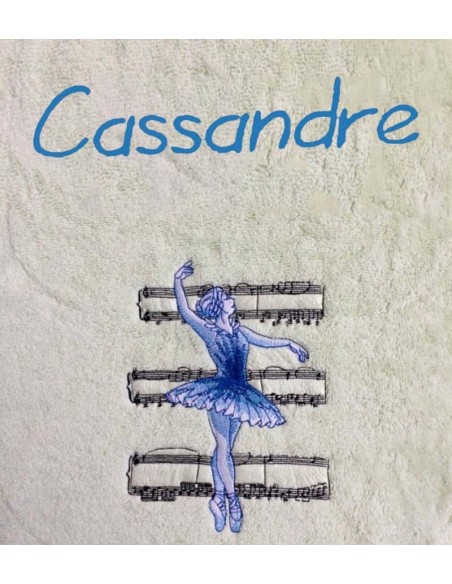 Drap de Bain Ballerine Personnalisé