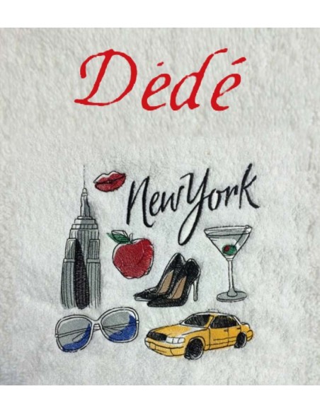Drap de Bain New York Personnalisé 70X140