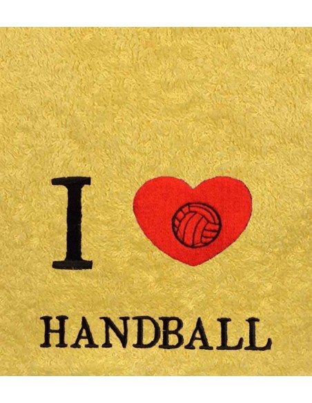 Drap de Bain I Love Handball Personnalisé
