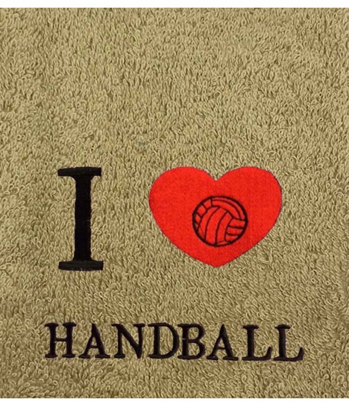 Drap de Bain I Love Handball Personnalisé