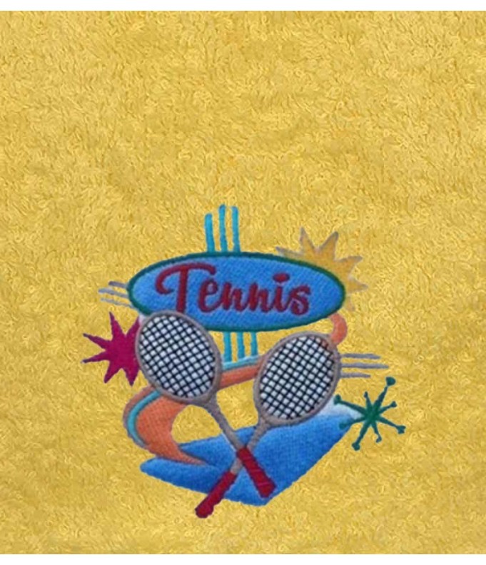 Drap de Bain Tennis Personnalisé 70X140