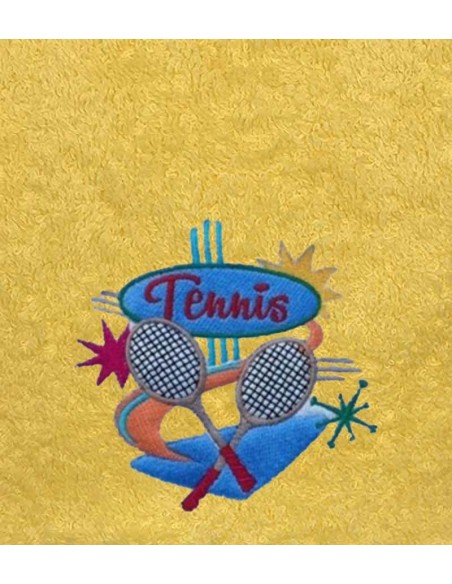 Drap de Bain Tennis Personnalisé 70X140