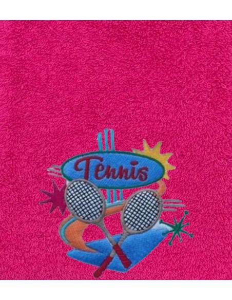 Drap de Bain Tennis Personnalisé 70X140