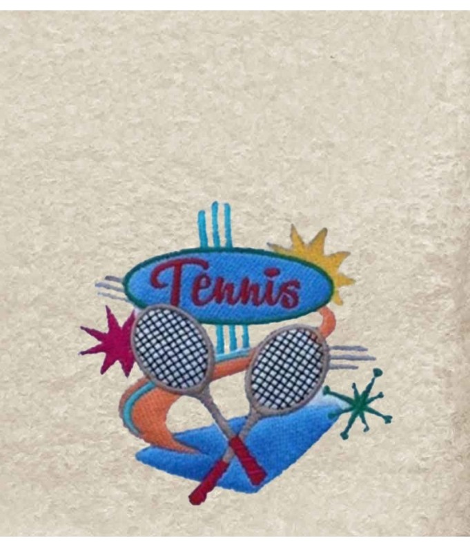 Drap de Bain Tennis Personnalisé 70X140