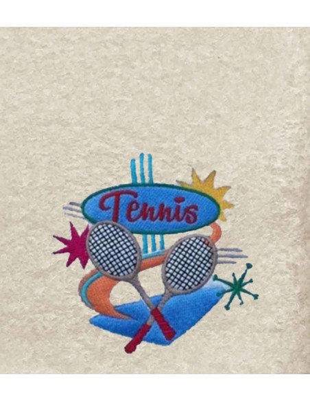 Drap de Bain Tennis Personnalisé 70X140