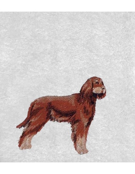 Drap de Bain Setter Irlandais Personnalisé 70X140
