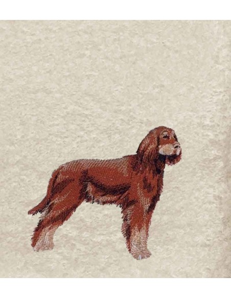 Drap de Bain Setter Irlandais Personnalisé 70X140