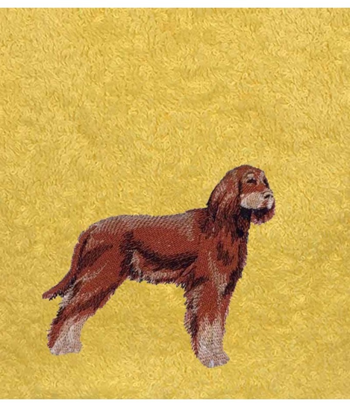 Drap de Bain Setter Irlandais Personnalisé 70X140