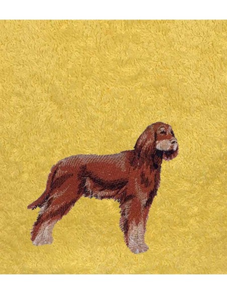 Drap de Bain Setter Irlandais Personnalisé 70X140