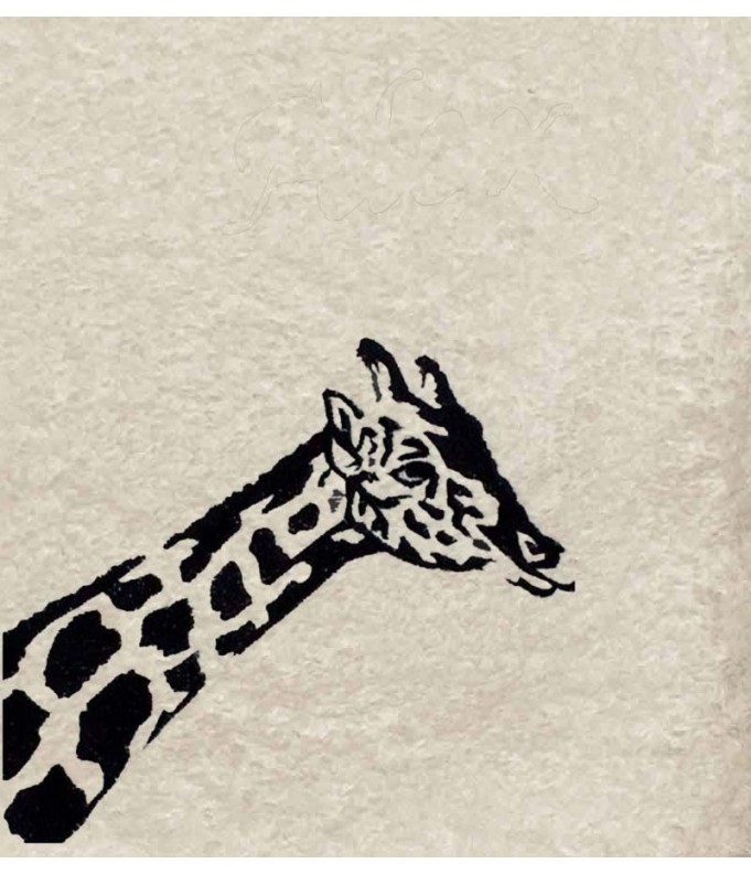 Drap de Bain Girafe Personnalisé